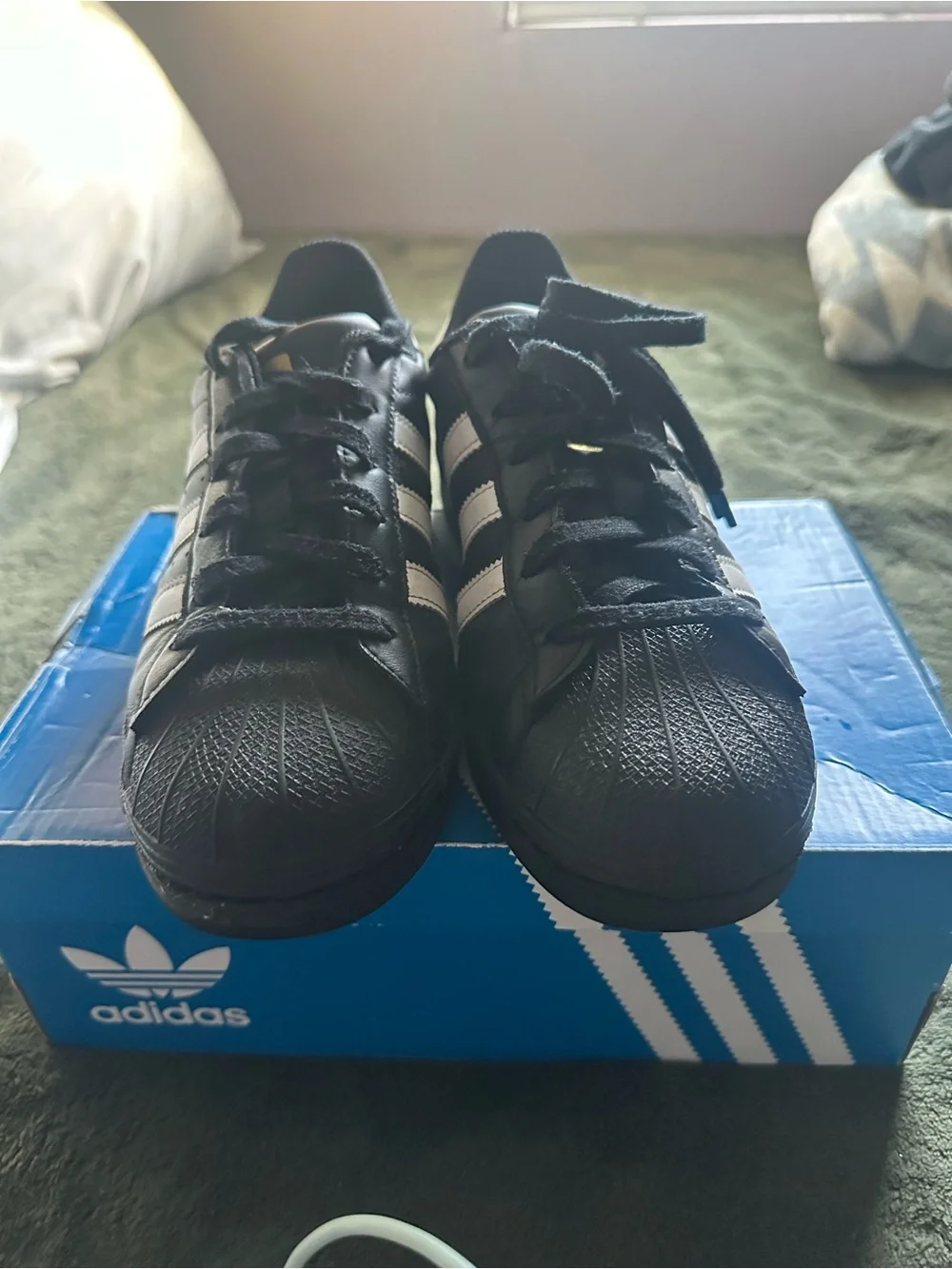 adidas Men’s Superstar Sneakers - Black/White
